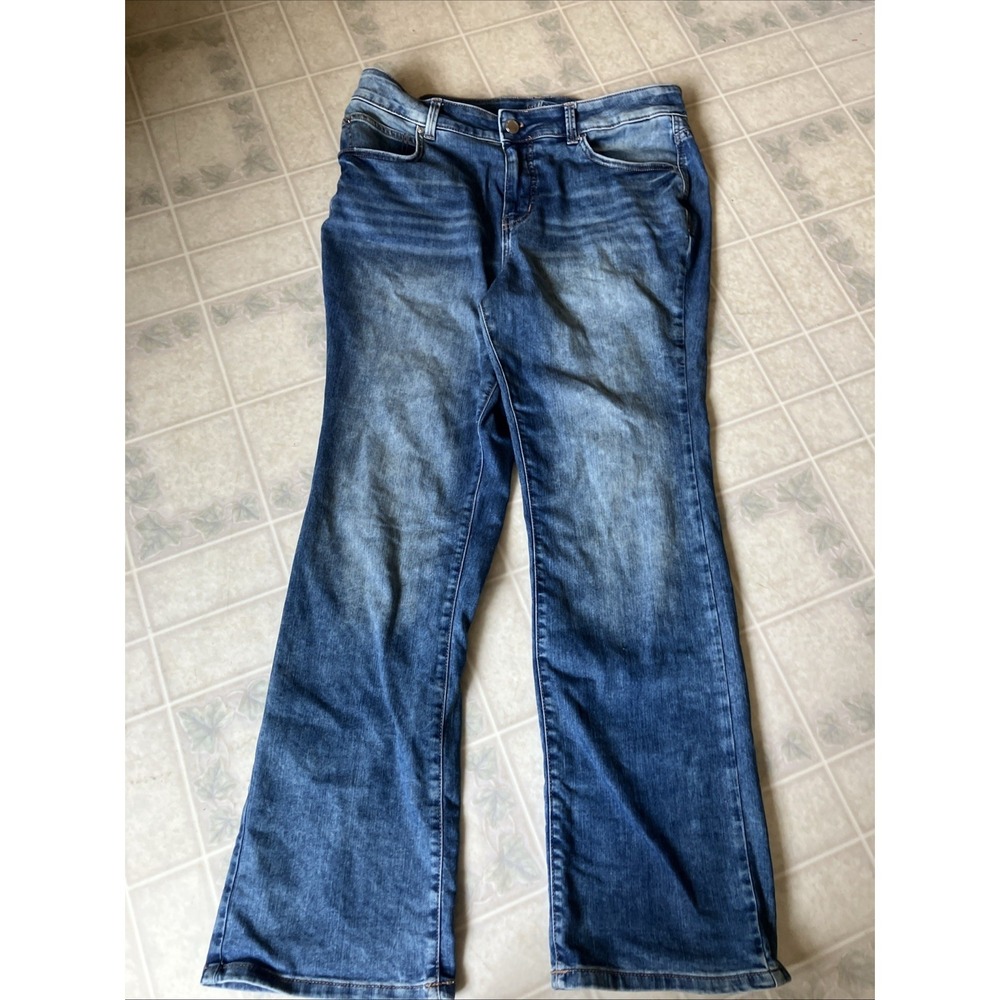 90's stonewash M jeans Maurices straight leg jeans everflex 16W High Rise Curvy